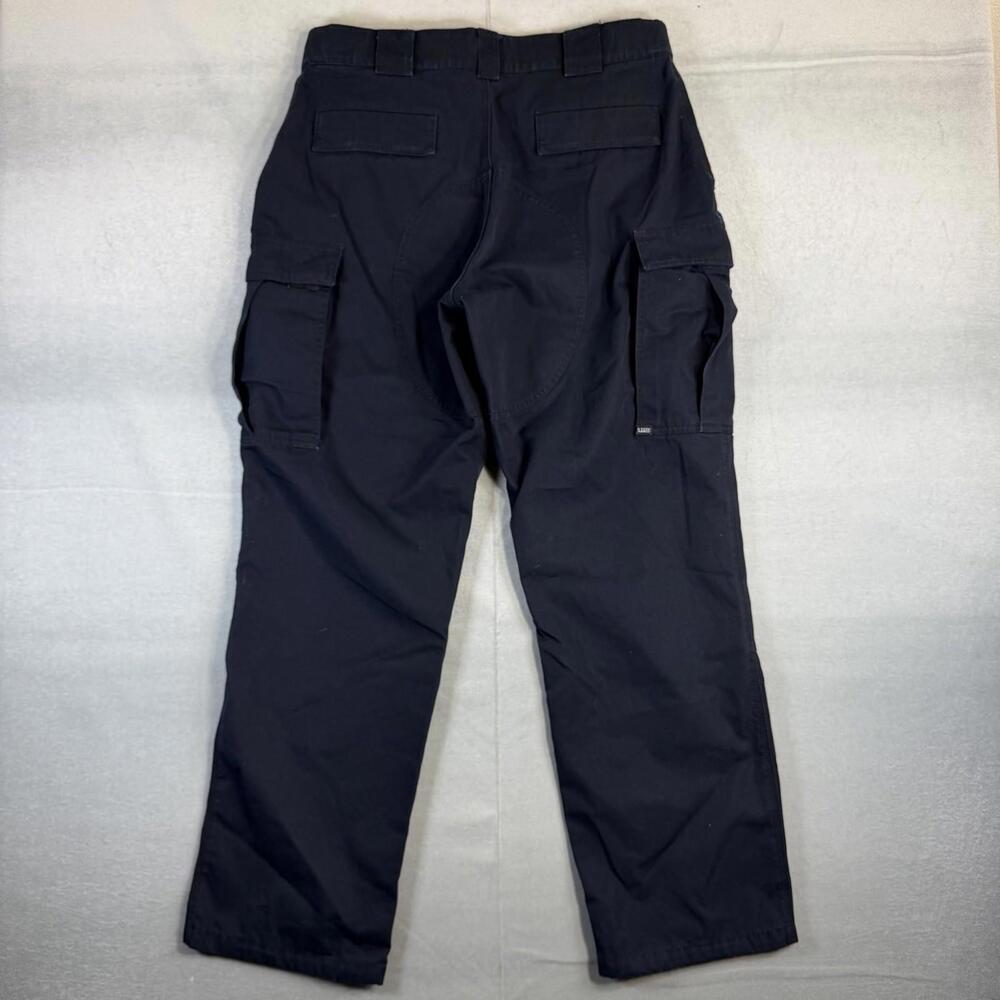 511 Tactical Cargo Pants Mens Large (36-38) Navy TDU Canvas Ripstop Adjustable - Picture 3 of 7